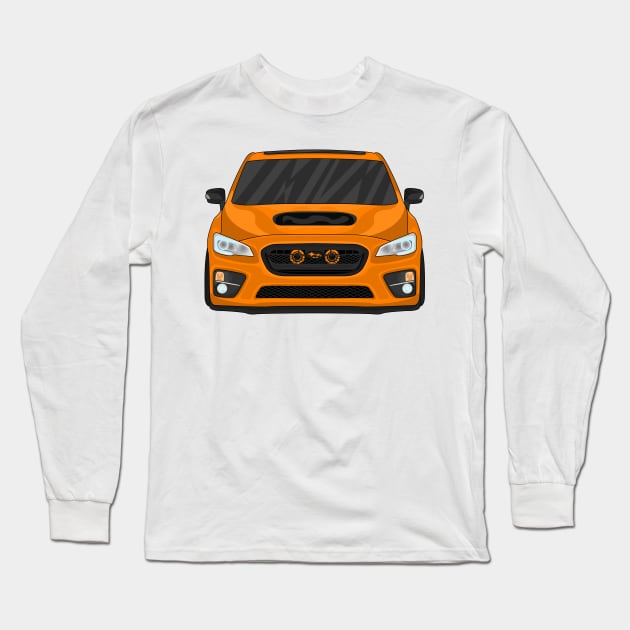 WRX ORANGE Long Sleeve T-Shirt by VENZ0LIC